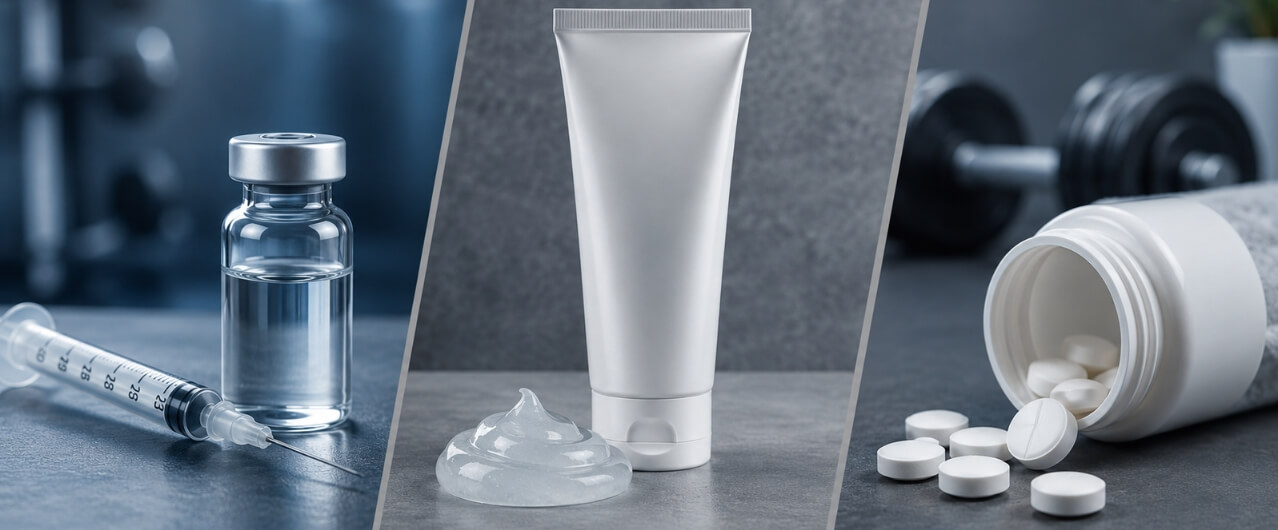 TRT Injections vs. Gels vs. Pills: Pros and Cons of Each Method